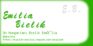 emilia bielik business card